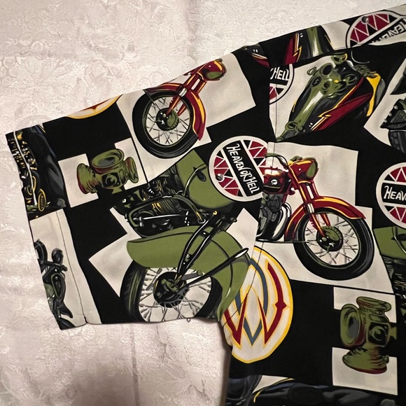 Box Office Island Men's Shirt / Motorcycle “Heaven or Hell “ size : M - Picture 2 of 6